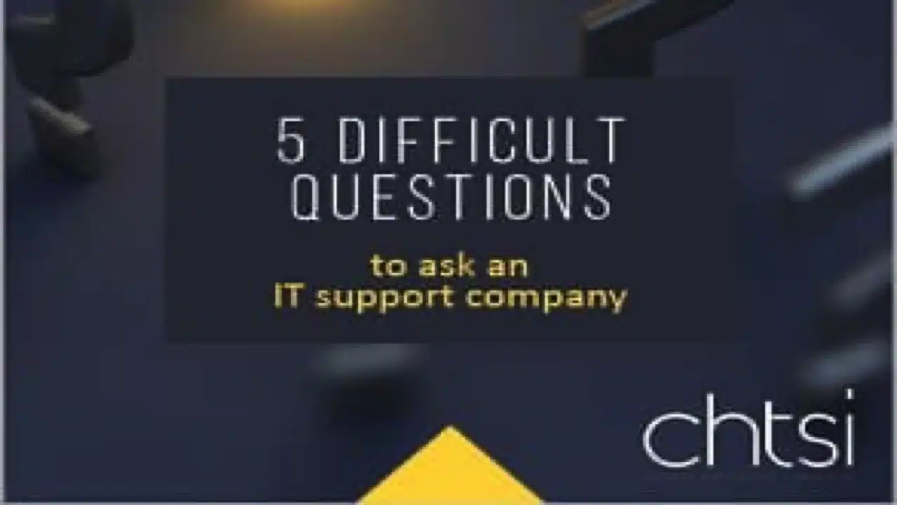 5 Difficult questions to ask an IT Support Company