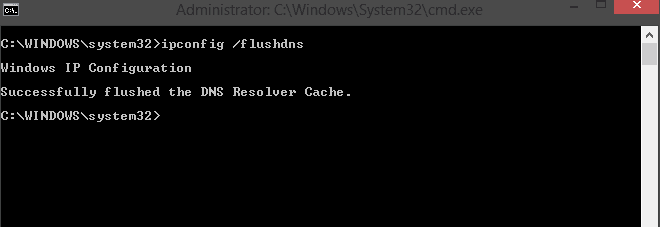Flush DNS Command