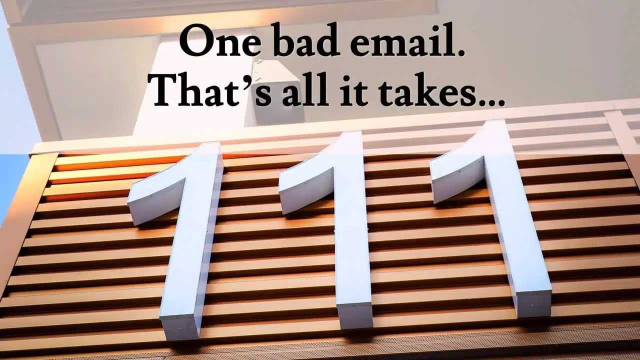 One bad email that's all it takes