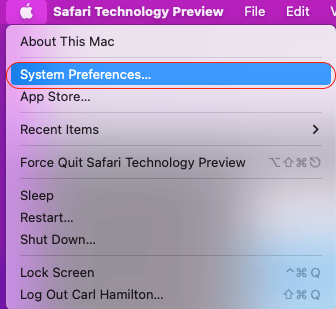 System Preferences System Preferences