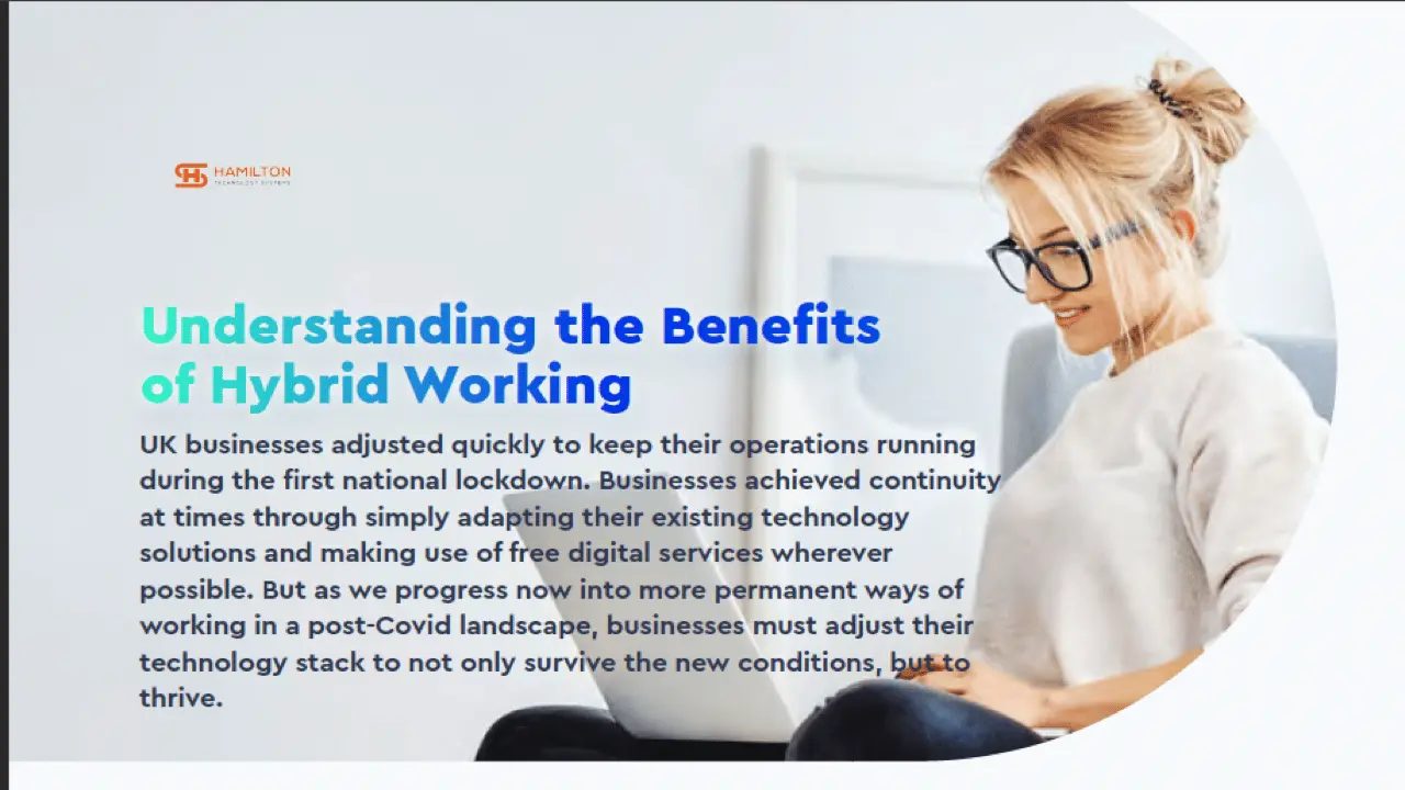 Understanding the benefits of hybrid working