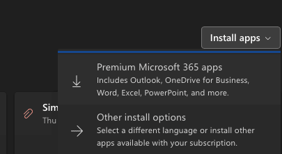 Install Microsoft 365 Apps